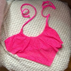 Neon Pink Bikini Top